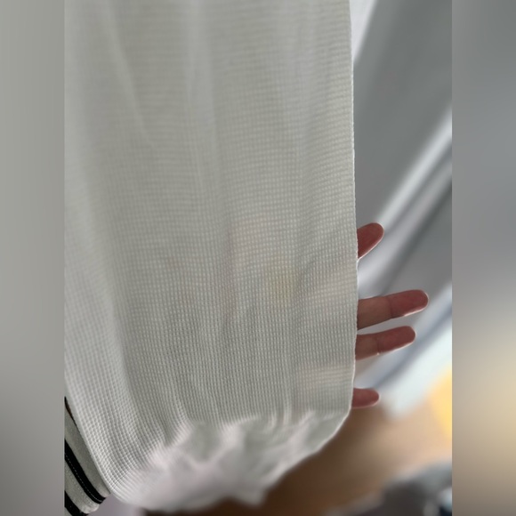 Thermal Underwear in White & Pink Stitching - Picture 7 of 8